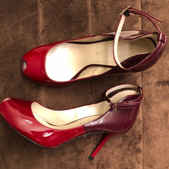 Authentic Karen Millen two tone peep toe heals. - Picture 2 of 4